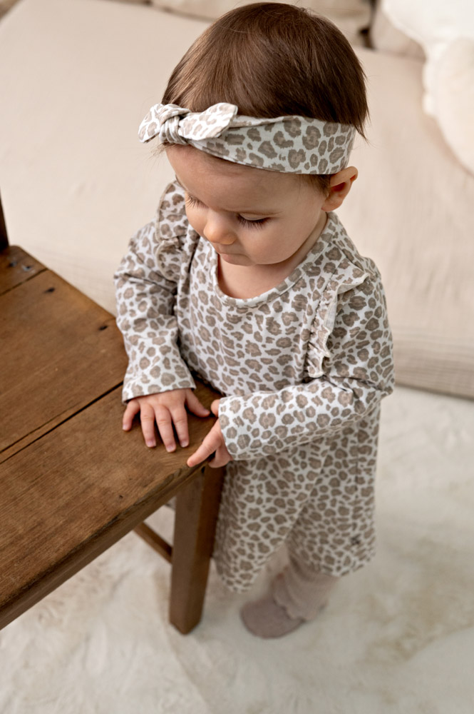 Feetje Haarband AOP - Offwhite melange