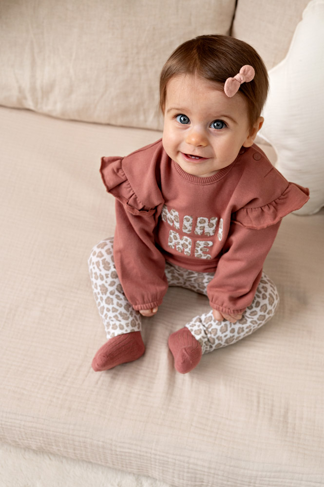 Feetje Legging AOP - Offwhite melange