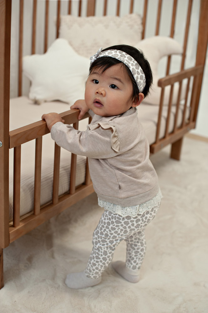 Feetje Legging AOP - Offwhite melange