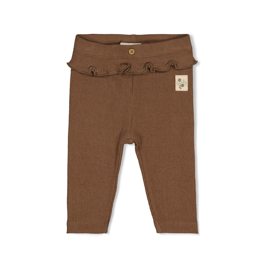 Feetje Legging pointelle rib - Bruin