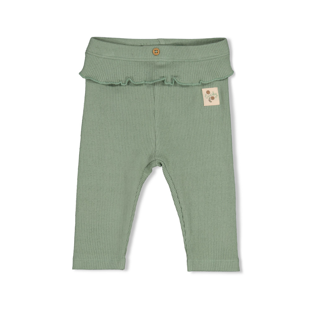 Feetje Legging pointelle rib - Jade Groen