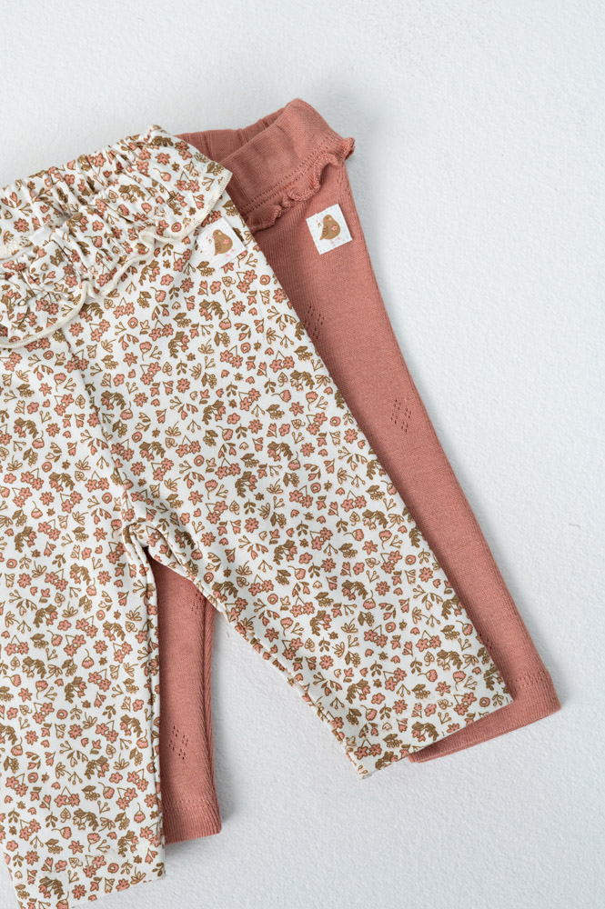 Feetje Legging pointelle rib - Roze