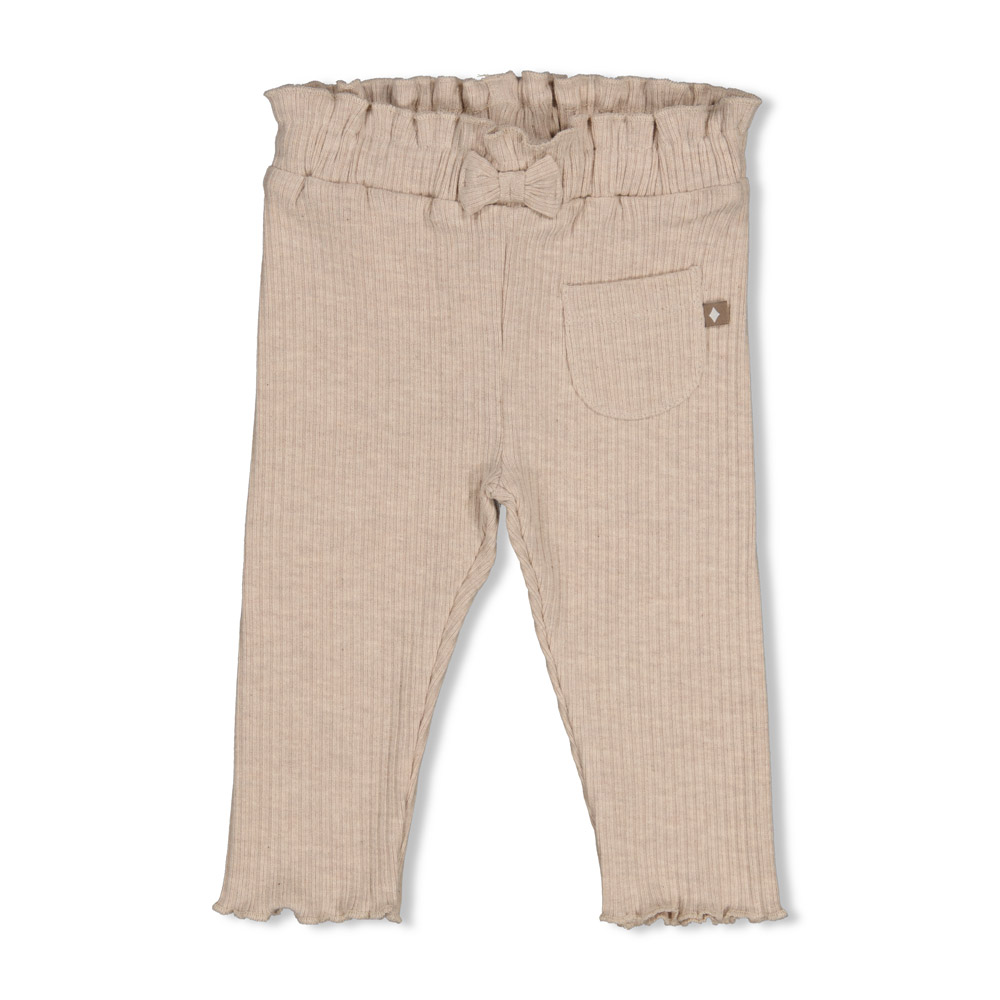 Feetje Legging rib - Taupe melange