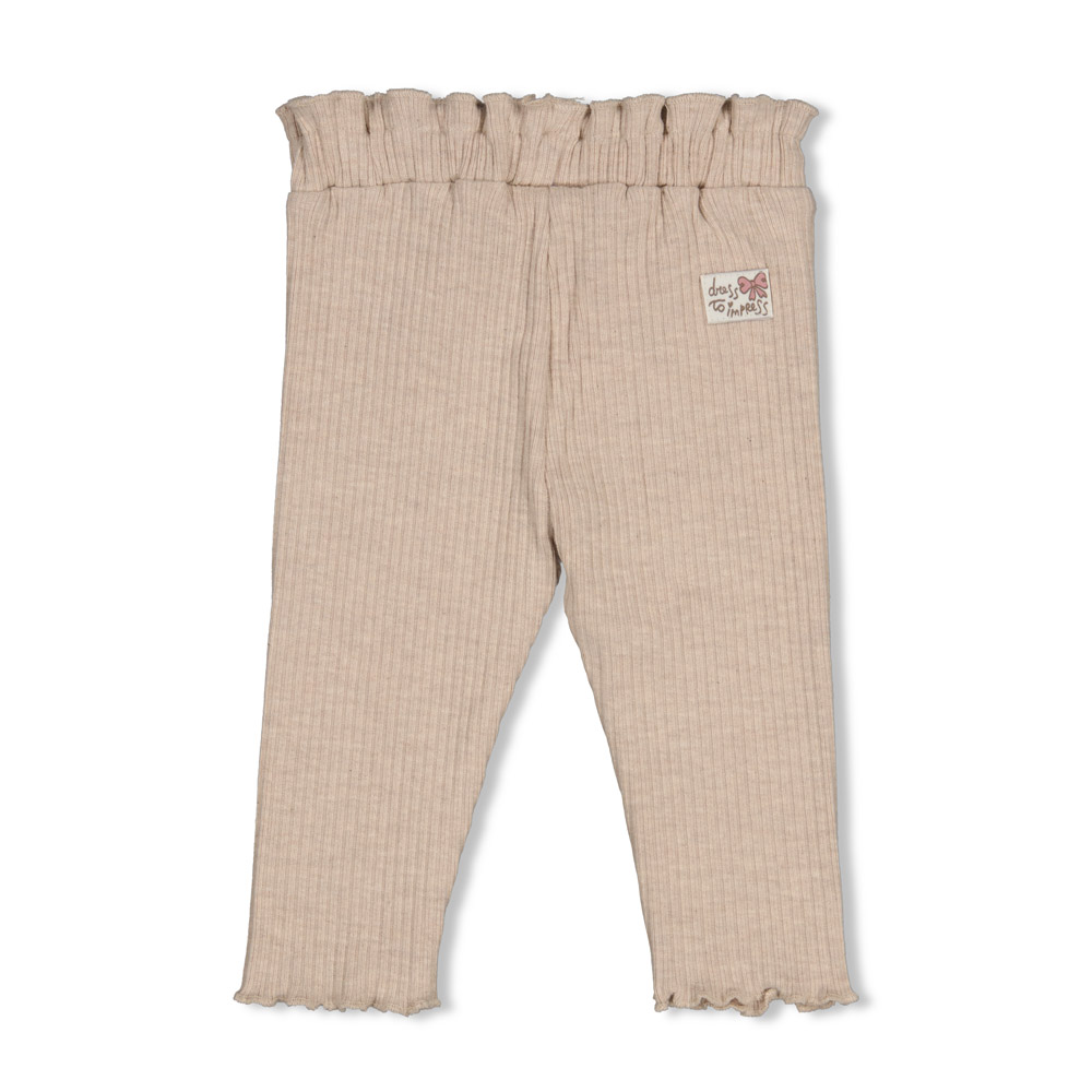 Feetje Legging rib - Taupe melange