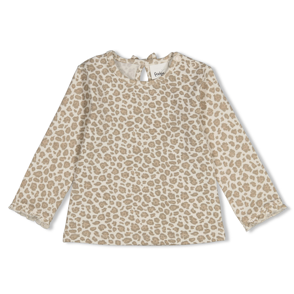 Feetje Longsleeve AOP - Offwhite melange