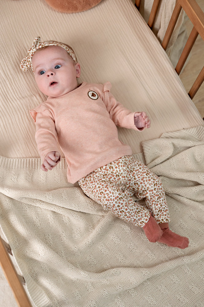 Feetje Longsleeve rib - Roze melange