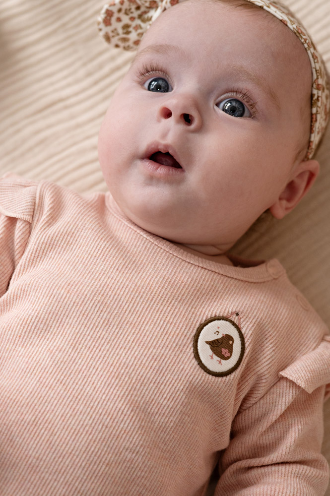 Feetje Longsleeve rib - Roze melange