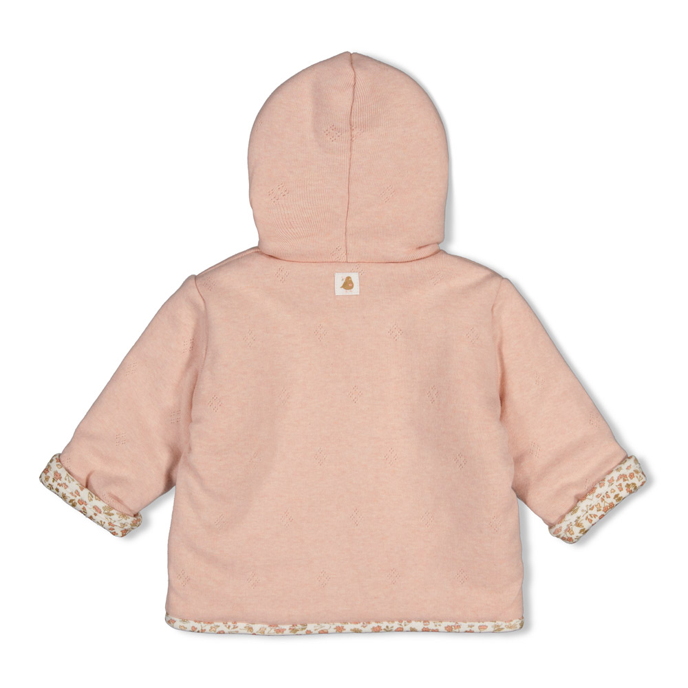 Feetje Omkeerbaar jasje met capuchon - Roze melange