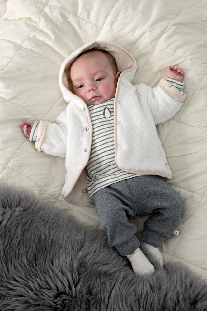 Feetje Omkeerbaar teddy jasje met capuchon - Offwhite