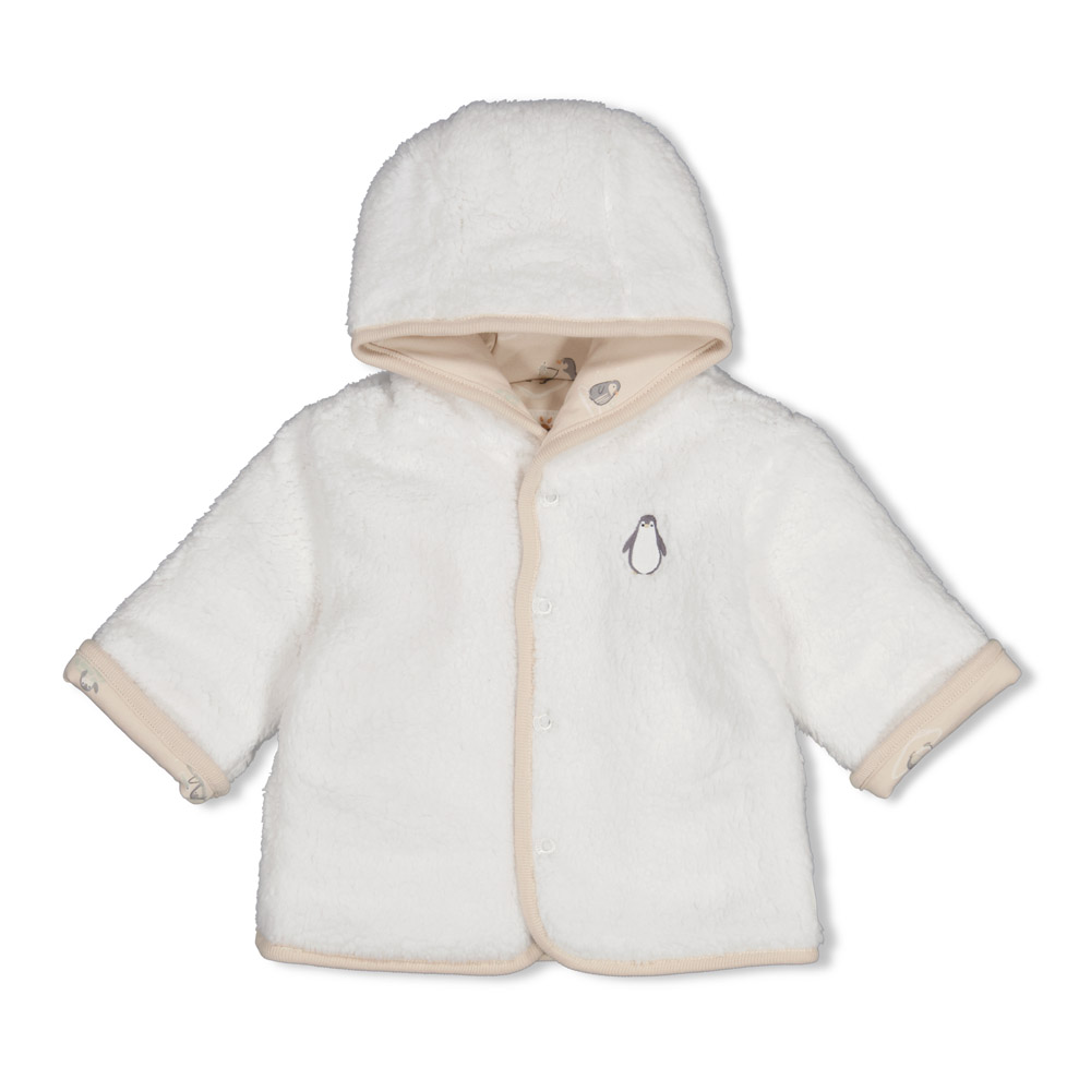 Feetje Omkeerbaar teddy jasje met capuchon - Offwhite