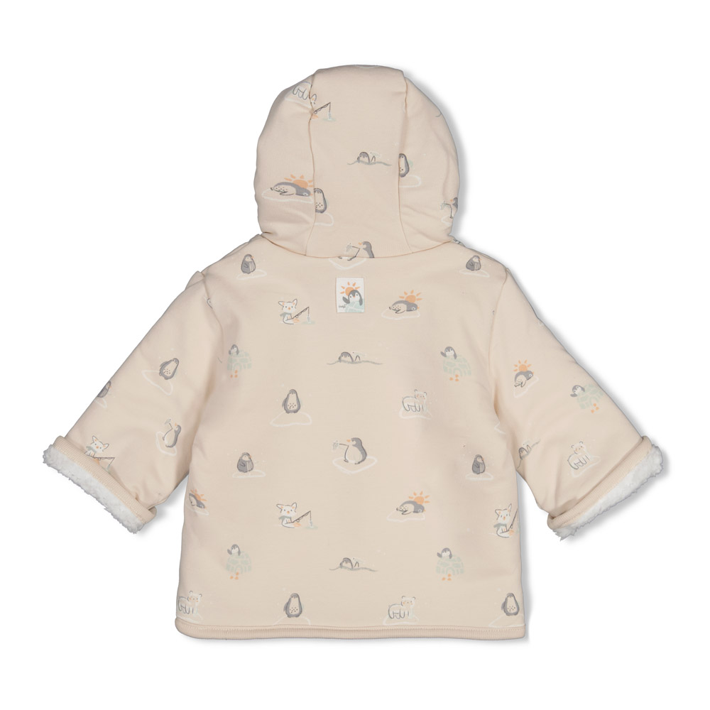 Feetje Omkeerbaar teddy jasje met capuchon - Offwhite