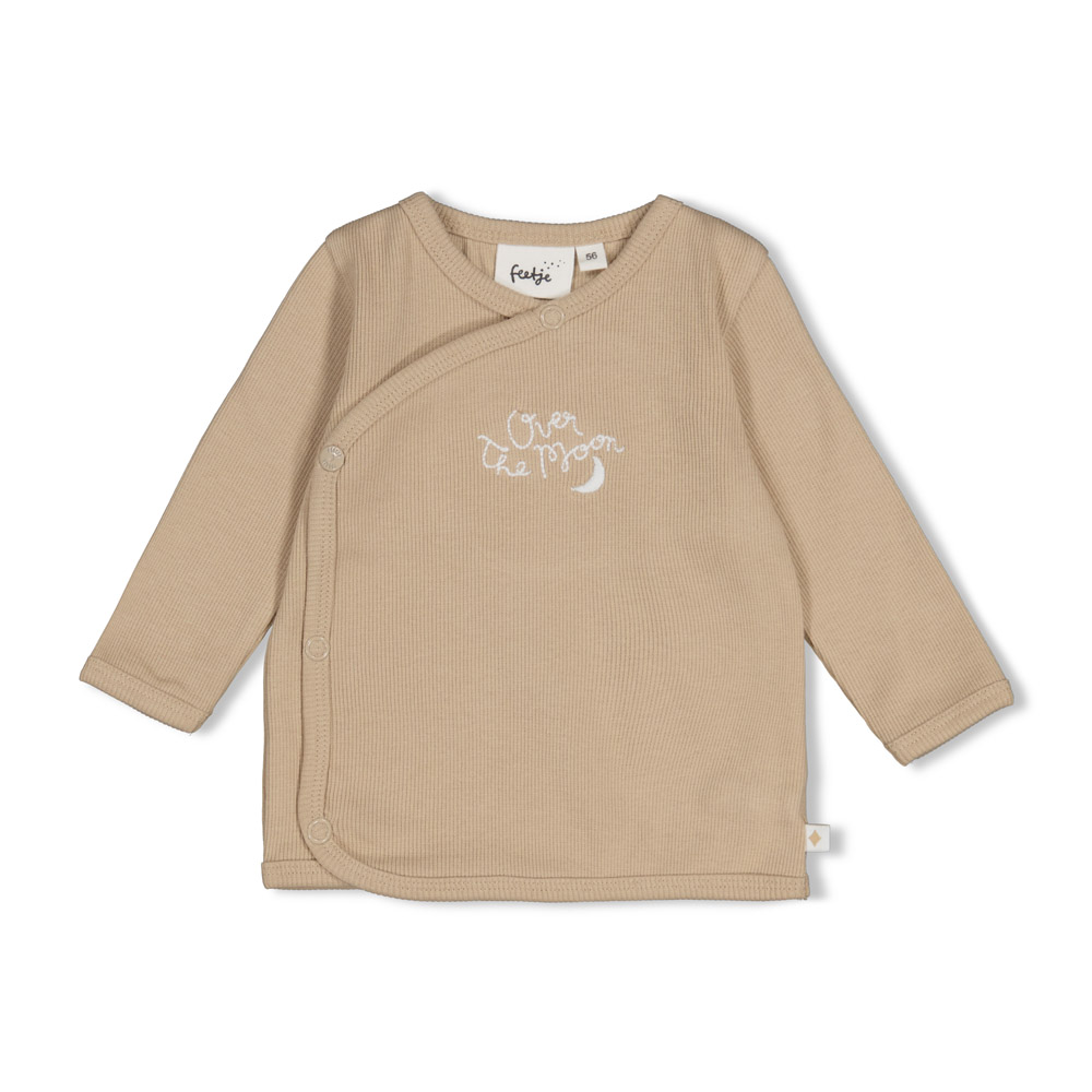 Feetje Overslagshirt rib - Taupe