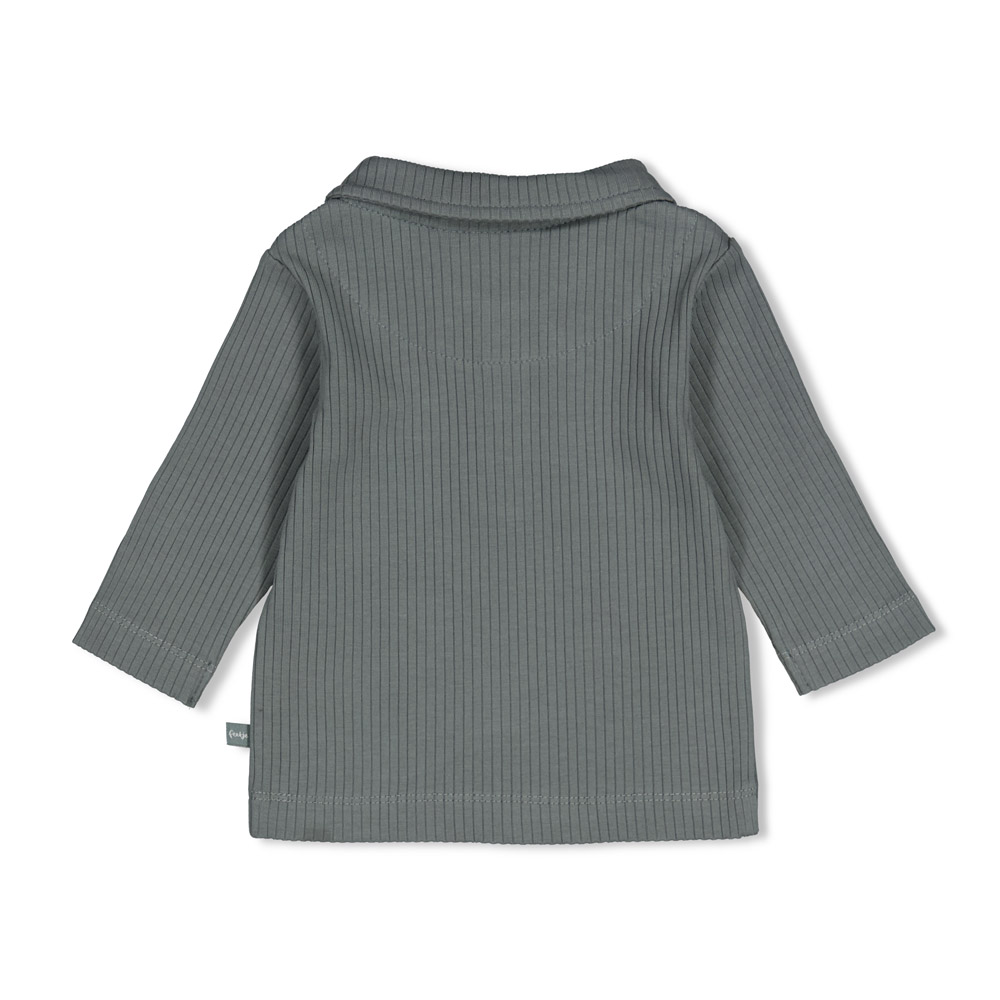 Feetje Polo rib - Zeegroen