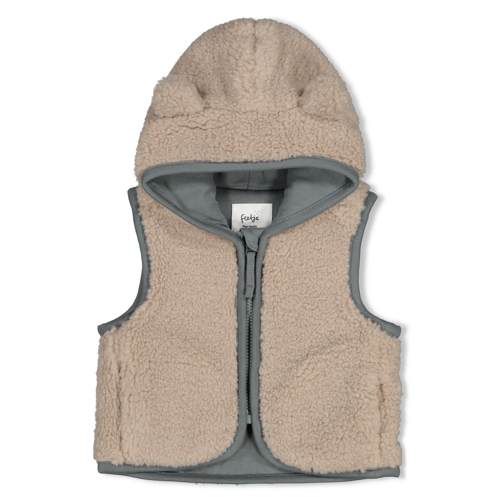Feetje Teddy bodywarmer met capuchon - Kit