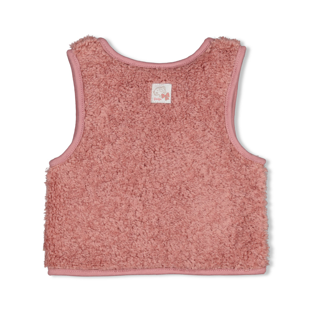Feetje Teddy gilet - Mauve
