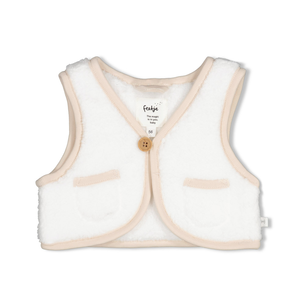 Feetje Teddy gilet - Offwhite