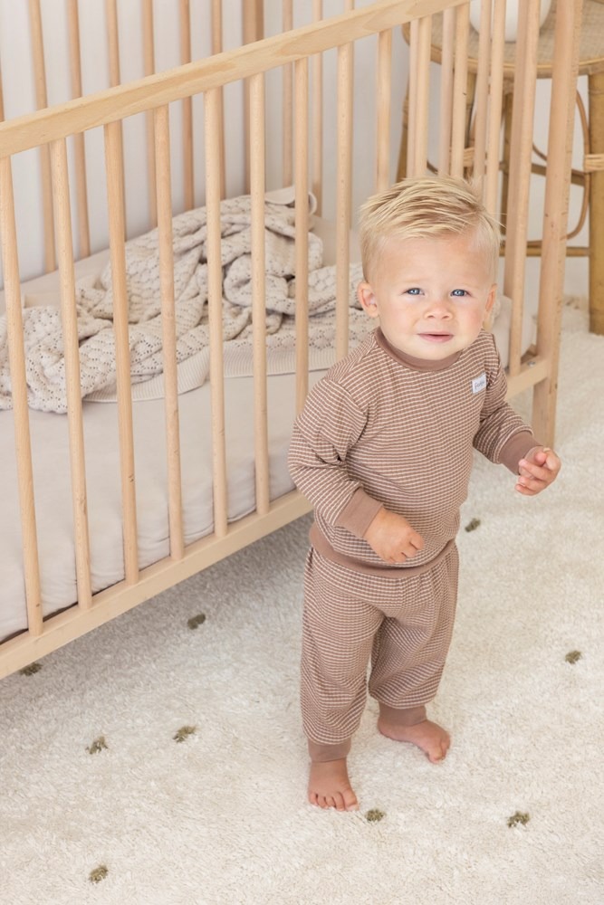 Feetje wafel pyjama - Brown