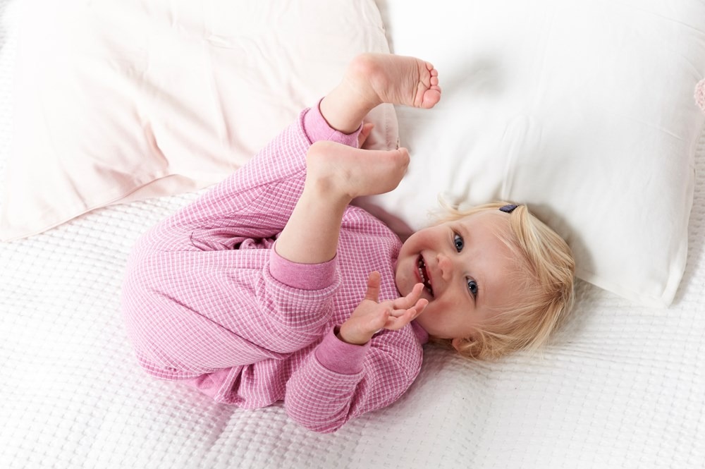 Feetje wafel pyjama - Pink Melange