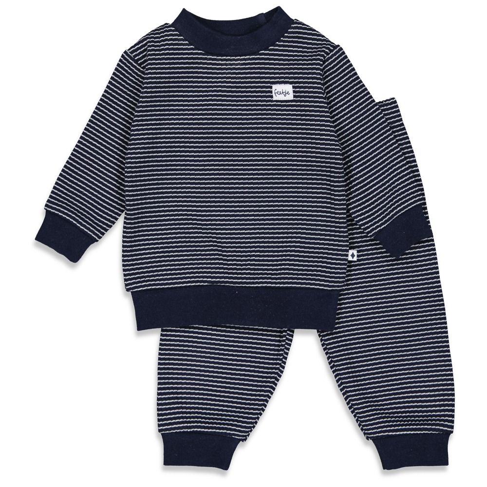 Feetje wafel pyjama - Royal Blue