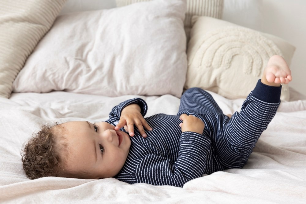 Feetje wafel pyjama - Royal Blue