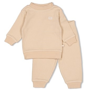 Feetje wafel pyjama - Sand