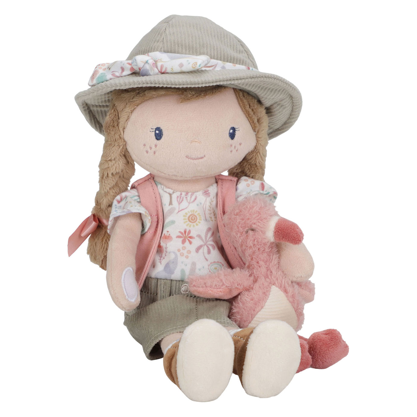 Little Dutch Knuffelpop Ranger Rosa - Safari Friends