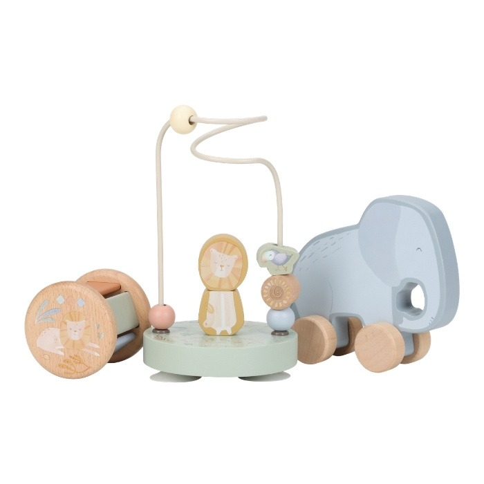 Little Dutch houten speelgoed giftset Safari Friends