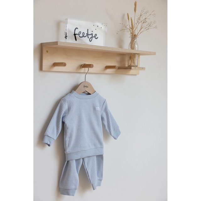 Feetje wafel pyjama Baby Blue