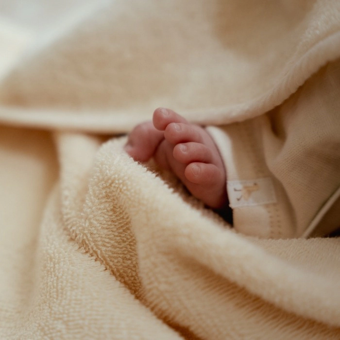 Little Dutch badcape Little Goose beige