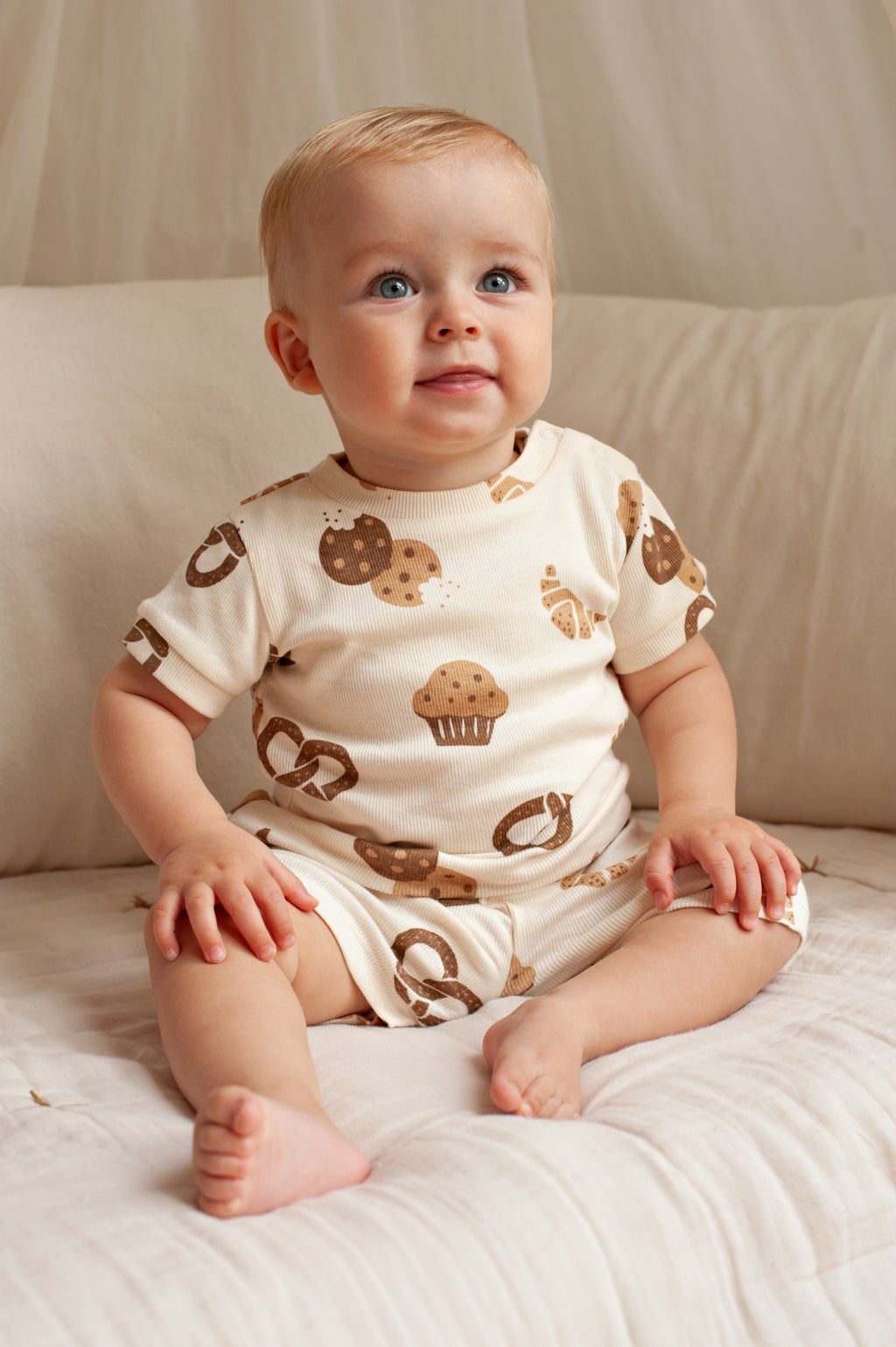 Feetje - Premium Summerwear- Cosy Crumbs - Ecru