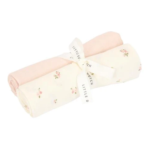 Little Dutch Fairy Garden Fairy Blossom - Multipack - Set van 2 swaddle doeken hydrofiel - 70 x 70 cm