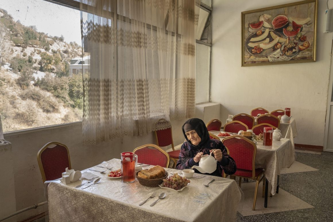 Jo Kearney, ‘A Woman Eats in the Canteen of the Soviet-era Sanatorium’