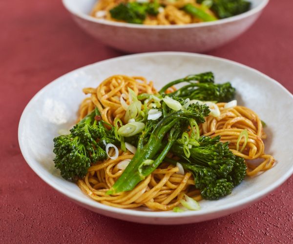 Korean buttered Tenderstem® broccoli noodles