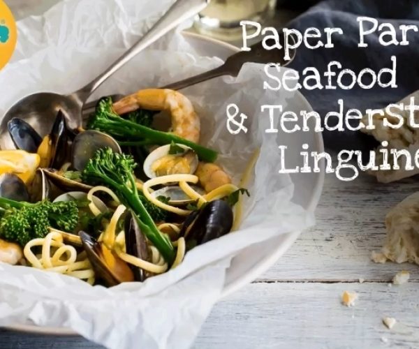 Paper Parcel Seafood Tenderstem® broccoli Linguine