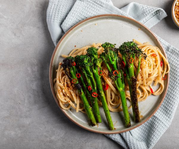 Garlic-Anchovy Pasta with Tenderstem® broccoli