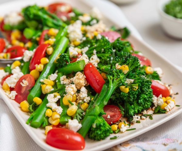 Tenderstem® broccoli, Corn & Feta Salad