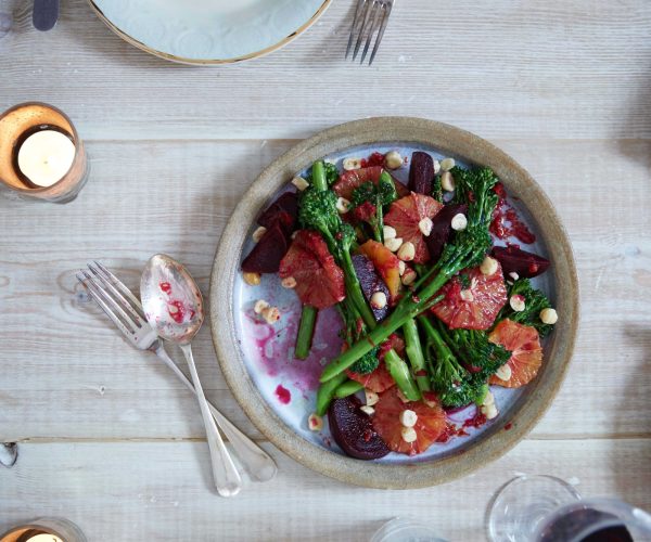 Blood Orange, Beetroot, Tenderstem® broccoli & Hazelnut with a Chilli Vinaigrette