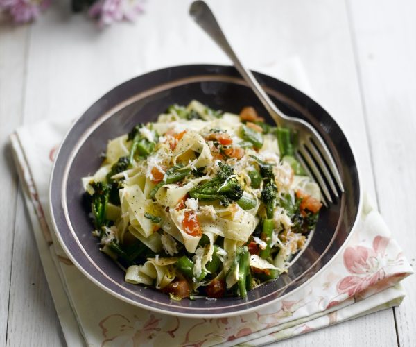 Crab & Tenderstem® broccoli TagIiatelle with Lemon & Basil