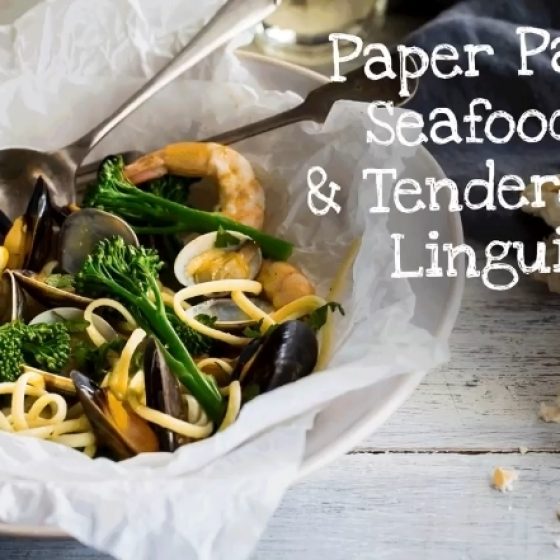 Paper Parcel Seafood Tenderstem® broccoli Linguine