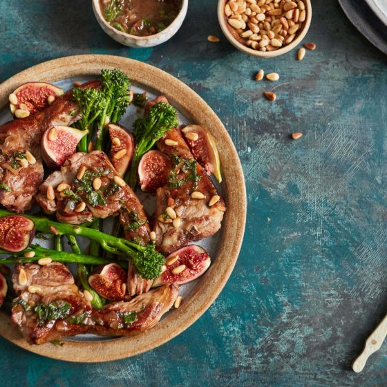 Lamb Chops, Honey-Roasted Figs & Tenderstem® broccoli