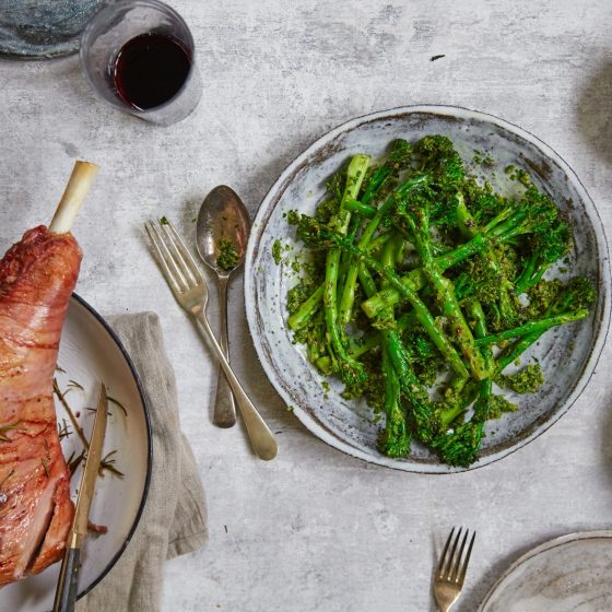 Griddled Tenderstem® broccoli Tossed in Salsa Verde