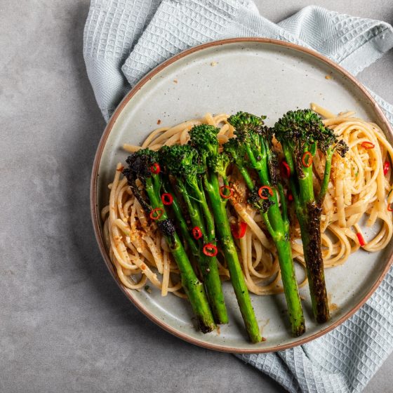 Garlic-Anchovy Pasta with Tenderstem® broccoli