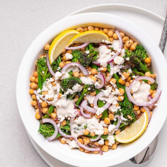 Roasted Tenderstem® broccoli and Chickpea Salad