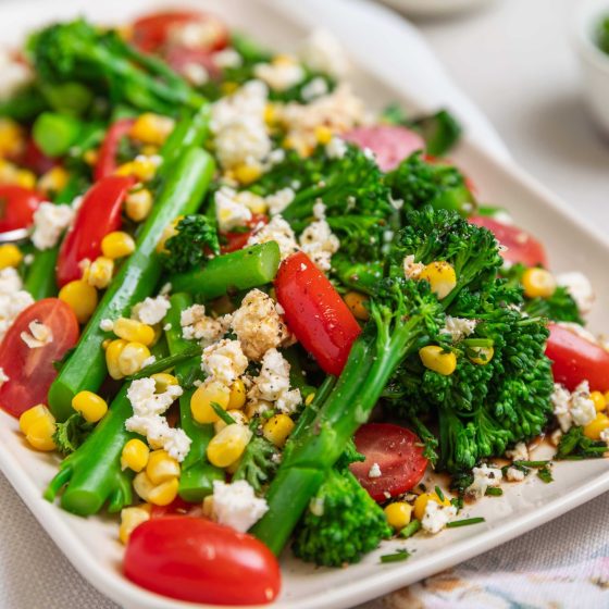 Tenderstem® broccoli, Corn & Feta Salad