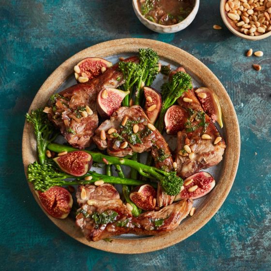 Lamb Chops, Honey-Roasted Figs & Tenderstem® broccoli
