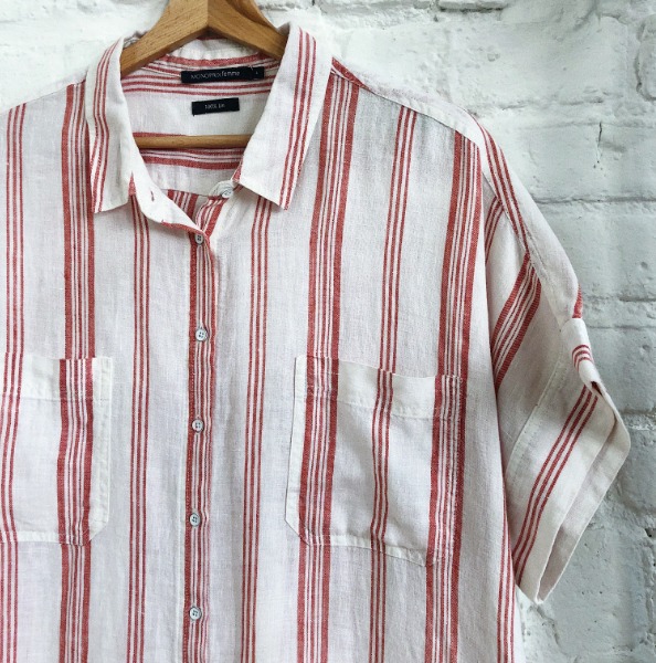 monoprix robe en lin