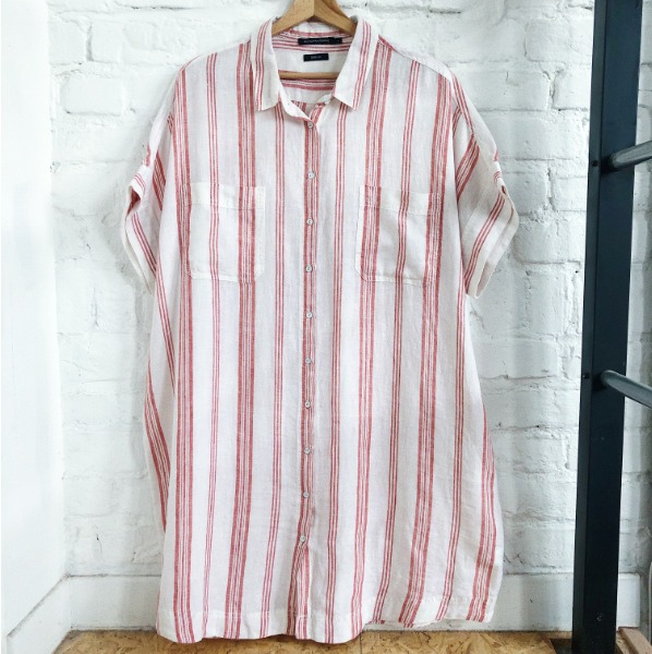 monoprix robe en lin