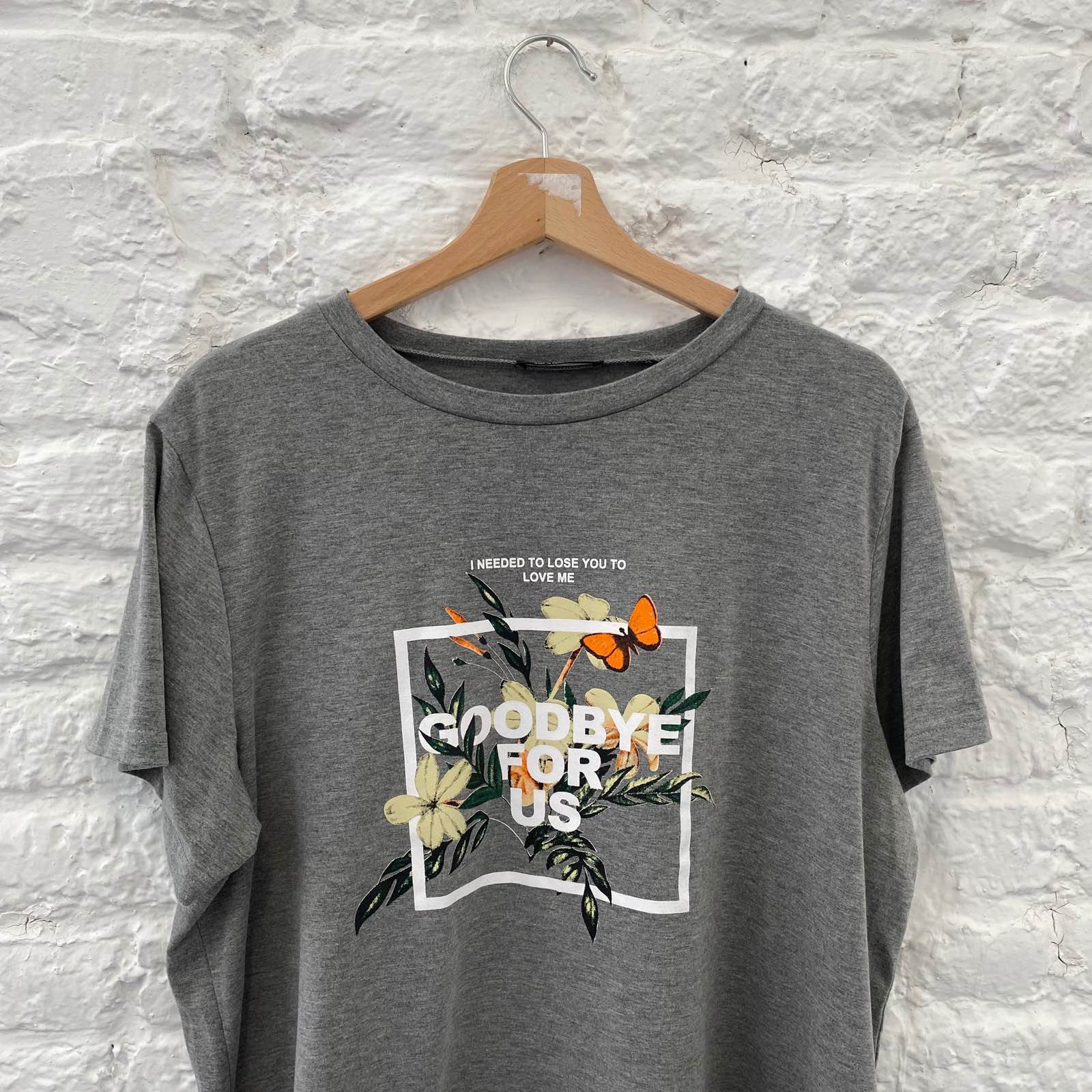Tee shirt Shein XXL Gris Coton Friperie Lille
