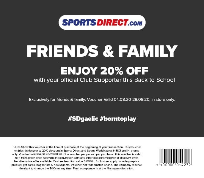 ClubZap Sports Direct Voucher
