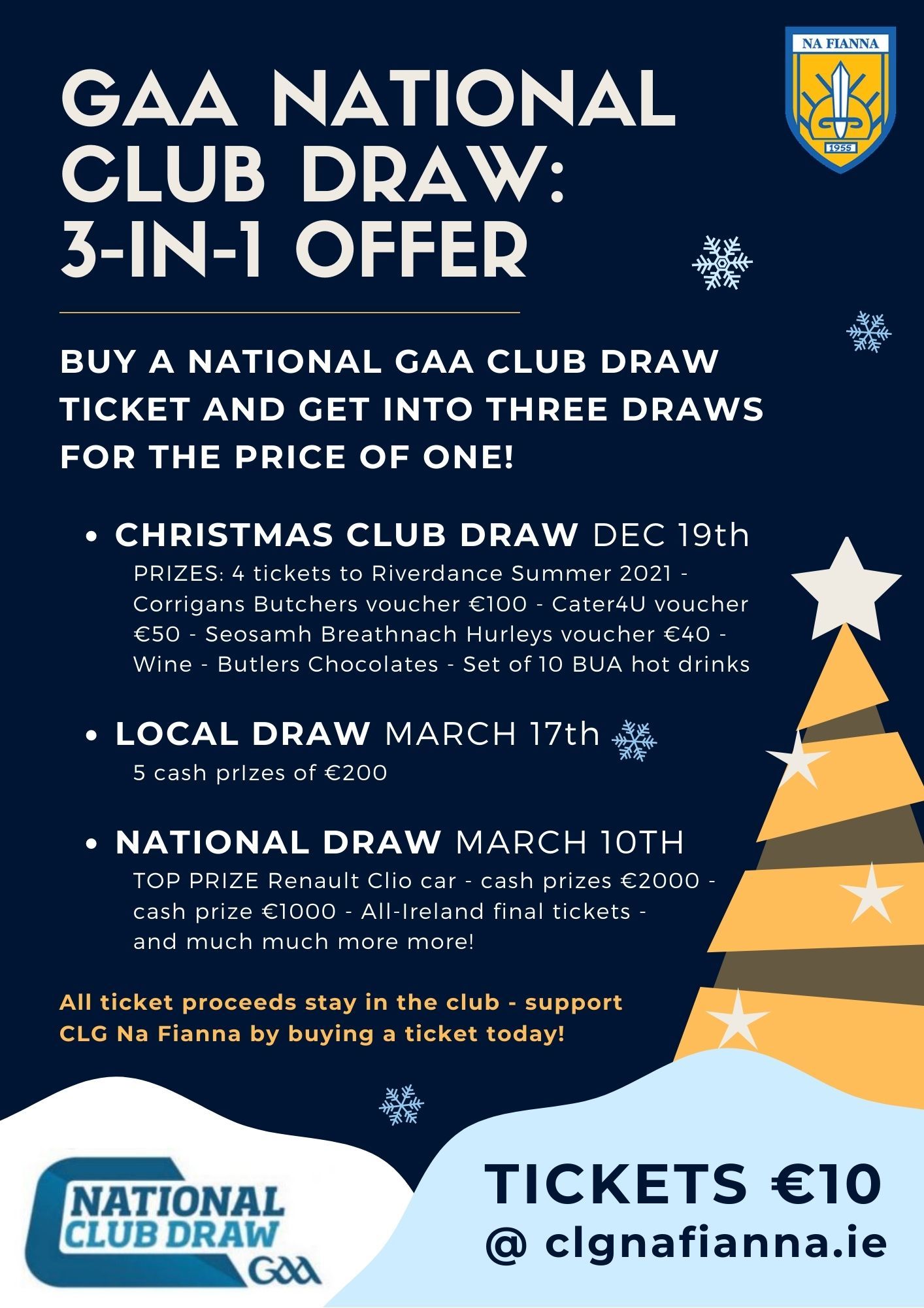 ClubZap GAA National Club Draw tickets now on sale